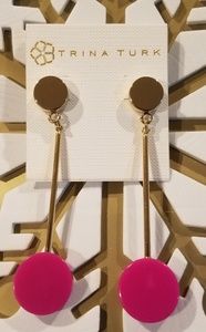 Trina Turk Gold Bar Post  Earrings